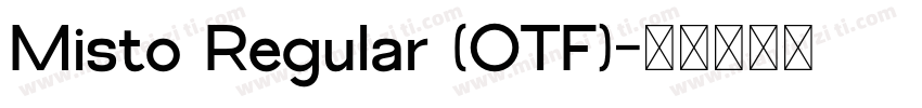 Misto Regular (OTF)字体转换